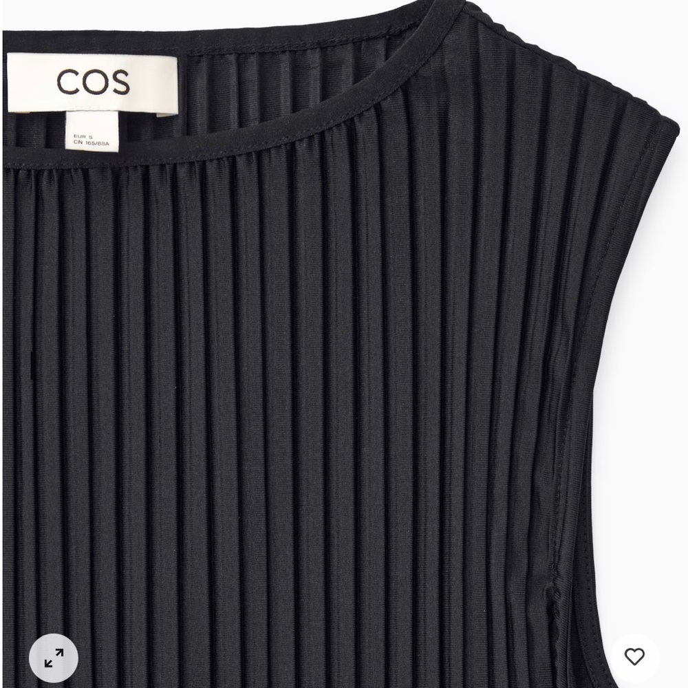 NWT COS sleeveless pleated maxi dress